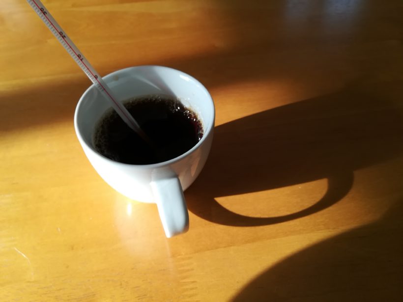 コーヒーの温度は大事