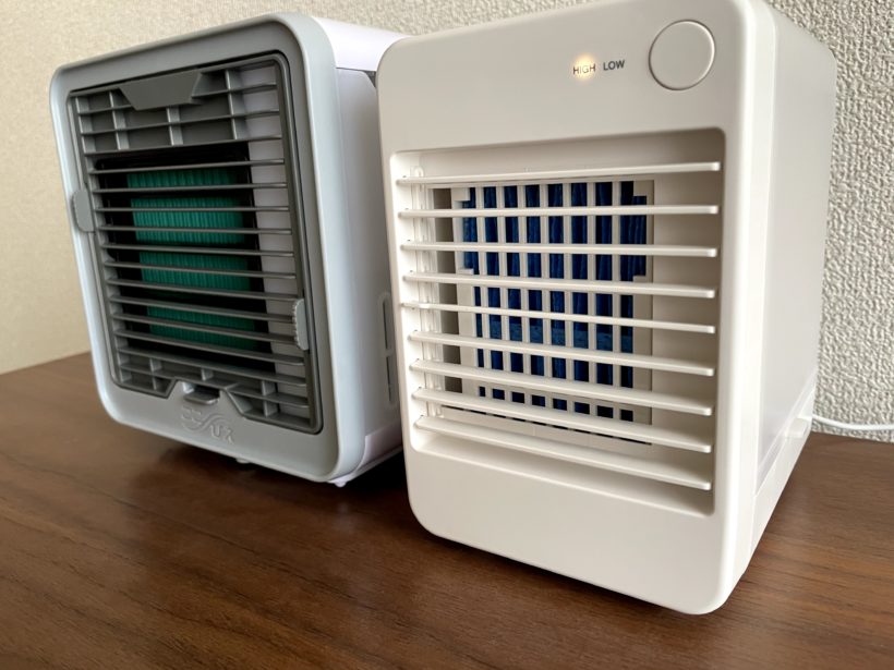 ここひえR3と無印良品USB冷風扇MJ-WCF1を比較！どっちが涼しいの？